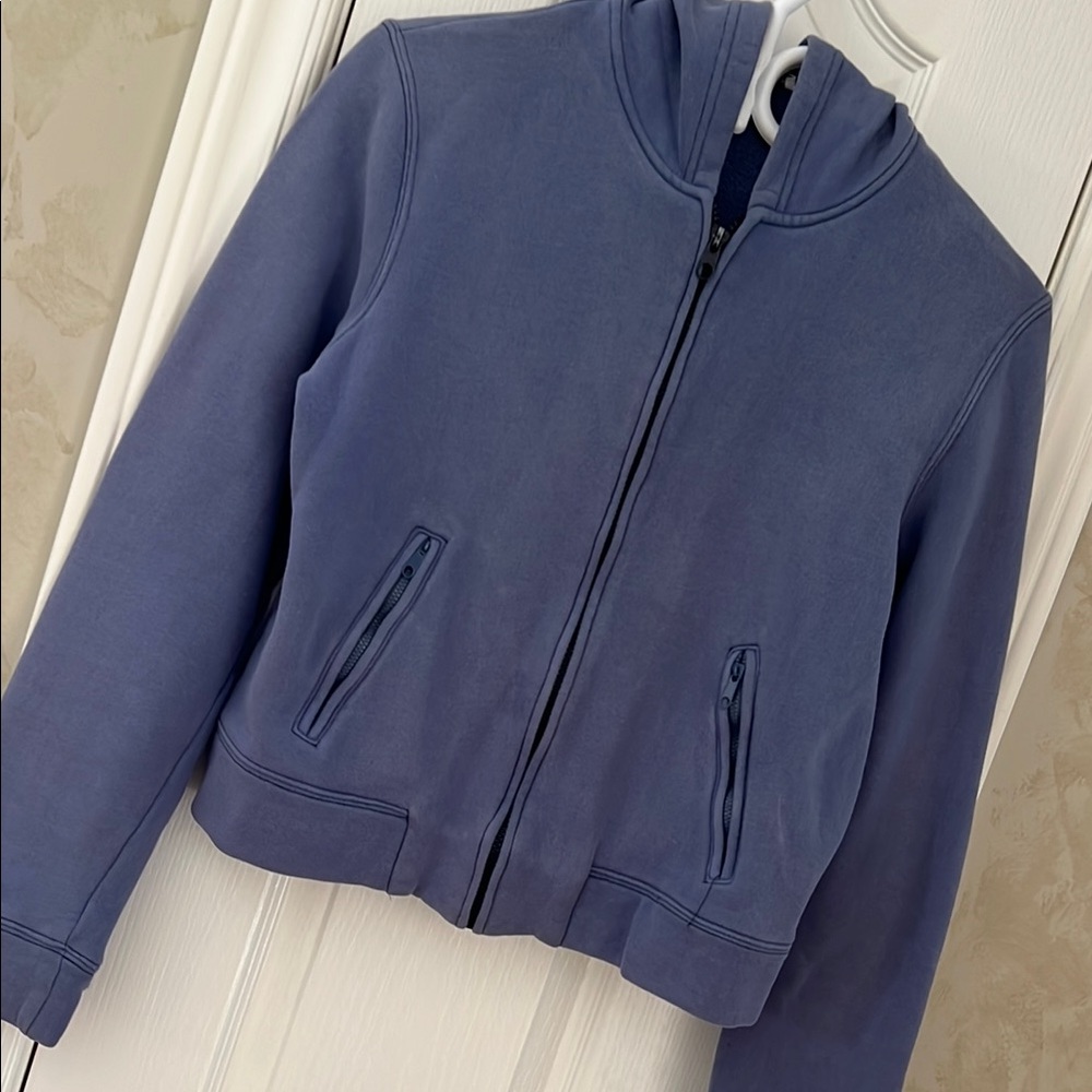 🤩FREE🤩 just add to a bundle 💗
Zip Cropped Hoodie Sweatshirt Blue 100% Cotton